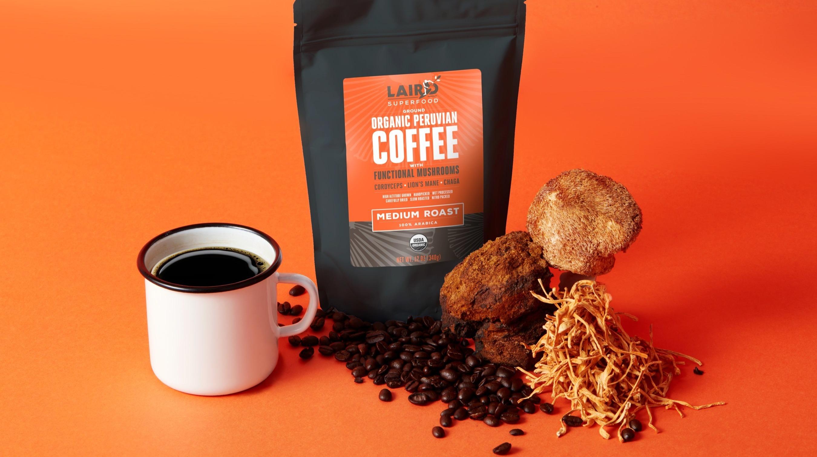 Laird Superfood Mushroom Coffee is packed with antioxidants to supercharge your day Laird Superfood Mushroom Coffee is packed with antioxidants to supercharge your day