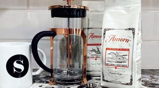 Organic tea and freshly roasted gourmet coffee, shipped to your door by Amora Coffee