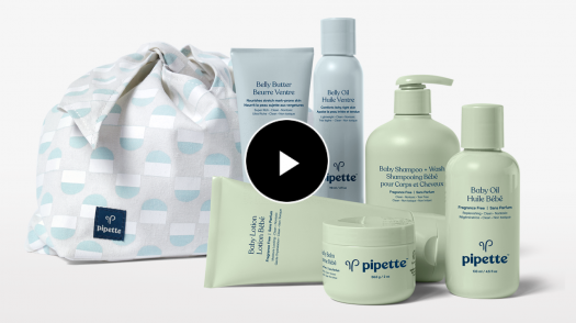 Pipette baby skincare products use only clean, non-toxic, plant-based ingredients